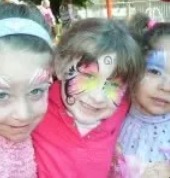 Group of kids with face paint