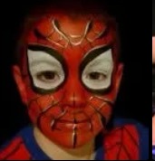 Spiderman face paint