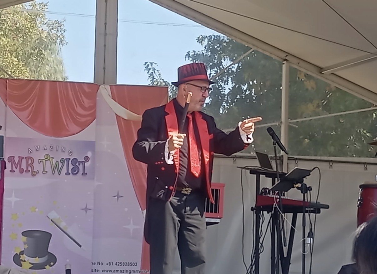 Outdoor stage performance