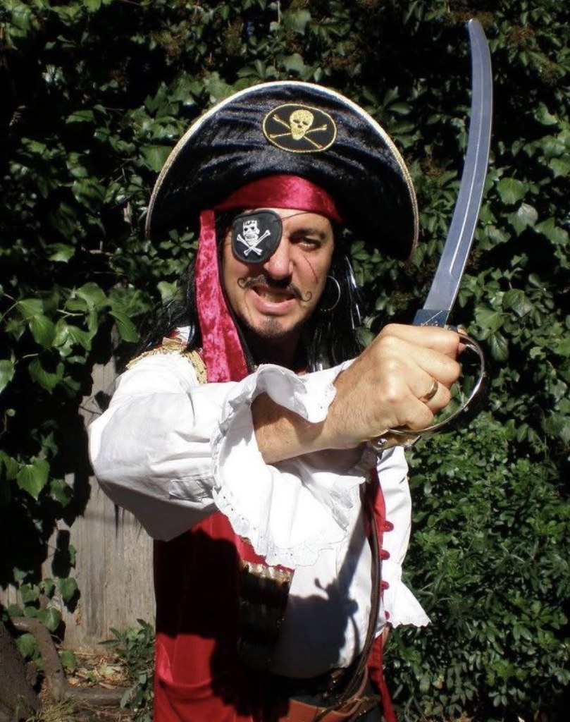 Captain Twist — pirate character with cutlass sword