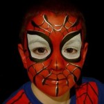 face painting Spiderman